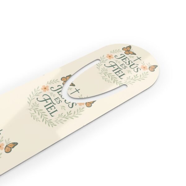 Inspirational Metal Bookmark - 'Jesus es Fiel' - Image 3