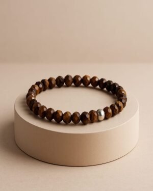 “Tiger’s Calm” – Handmade Tiger Eye Protection Bracelet