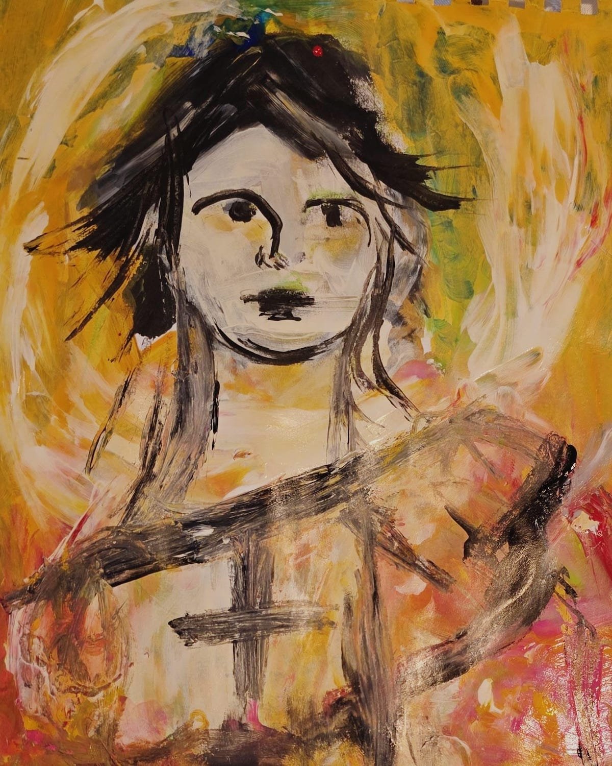 Solo tocar el Borde de su tunica!