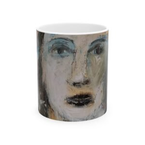 THE ANGEL OF FREEDOM, LOVE, AND PEACE Hand-Painted Expressionist Face Art (11oz, 15oz)