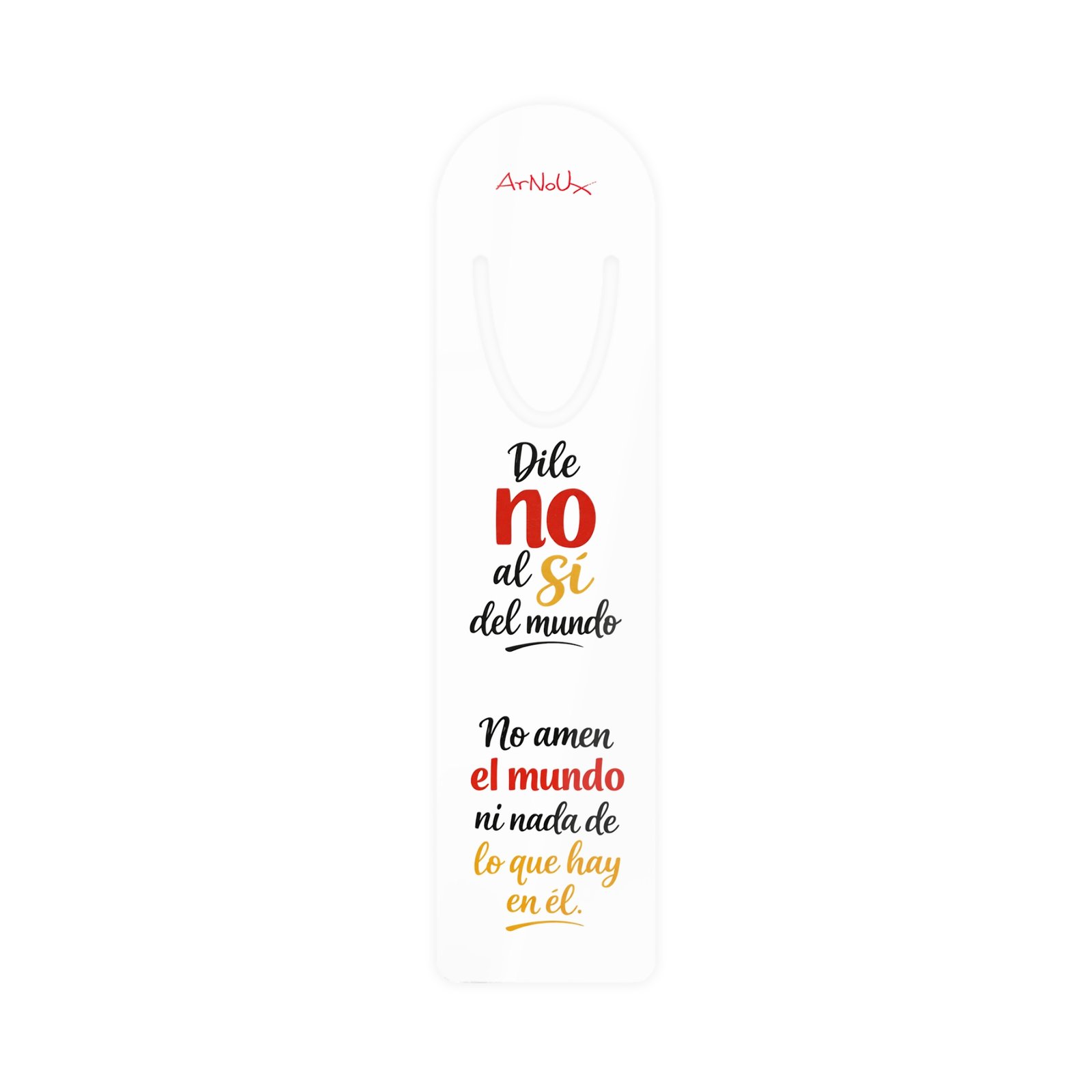 Bookmark — Spanish Inspirational Quote "Dile no al sí del mundo" Metal Bookmark - Image 4