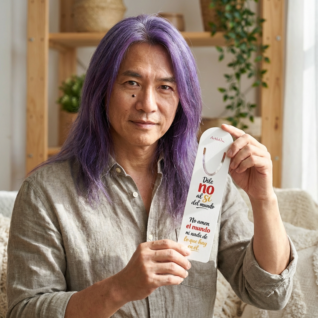 Bookmark — Spanish Inspirational Quote "Dile no al sí del mundo" Metal Bookmark - Image 9