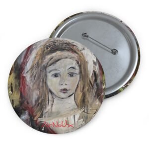 Artistic Portrait Pin Button —Angel of the Church