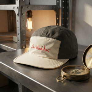 Two-Tone Nylon Cap — ArNoUx Embroidered Lightweight Streetwear Hat