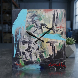 : Angels Walking Toward the Lake  Acrylic Wall Clock —