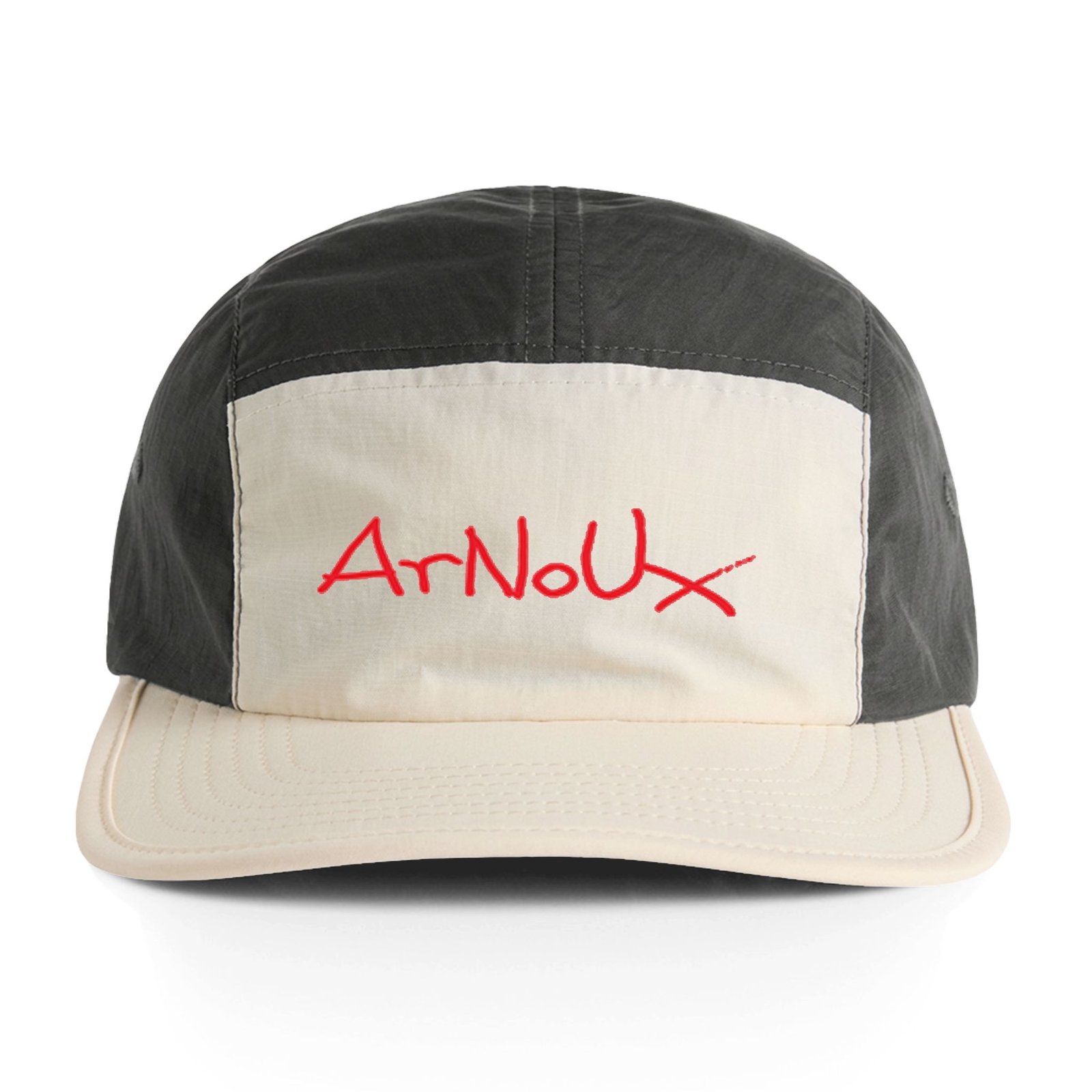 Two-Tone Nylon Cap — ArNoUx Embroidered Lightweight Streetwear Hat - Image 2