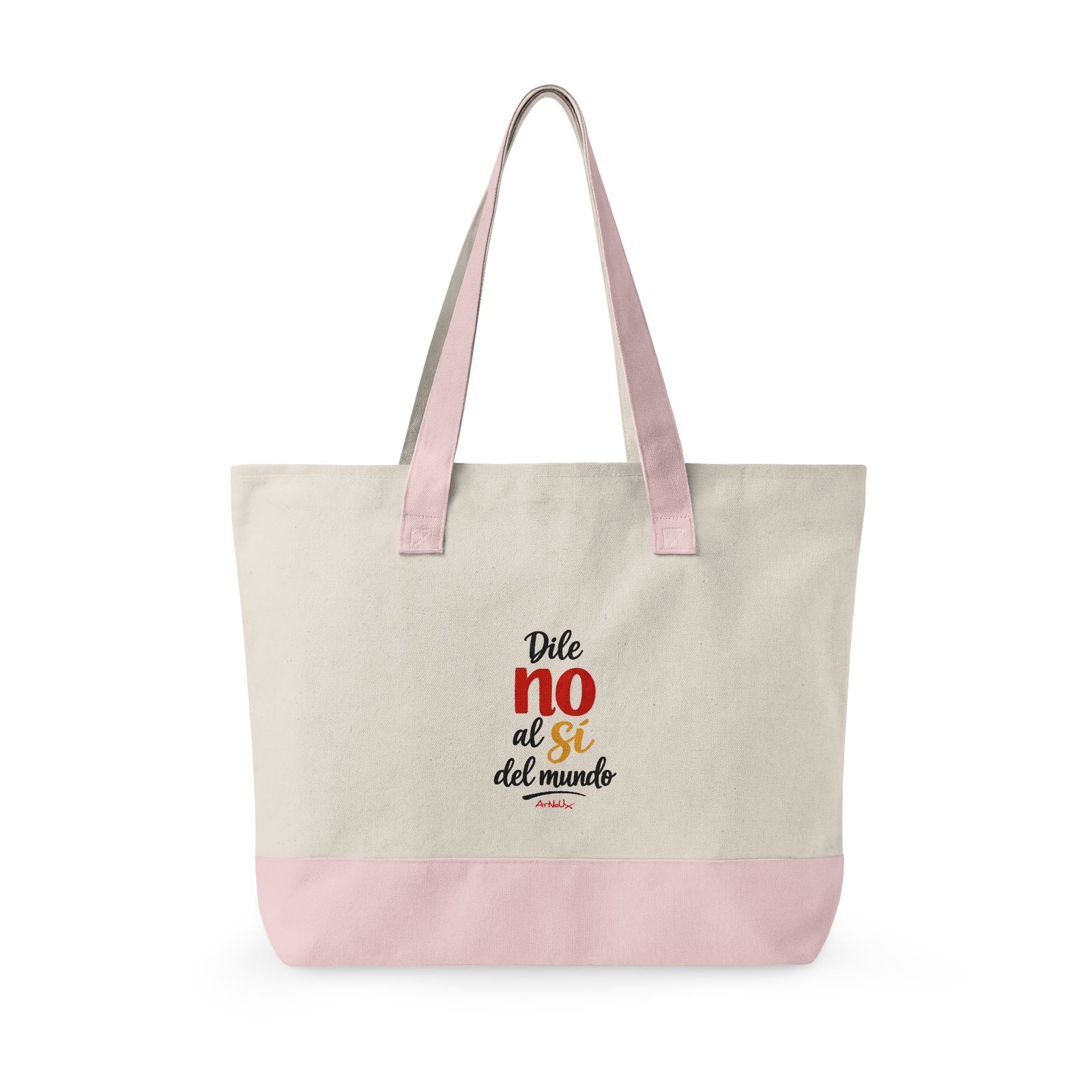 Canvas Tote — 'Church Time' & Spanish Graphic Zippered Market Bag - Image 4