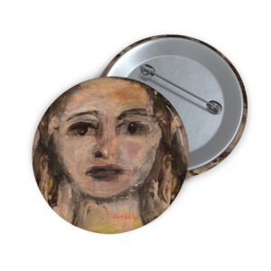 Artistic Portrait Pin Button Angels Arriving to Parad