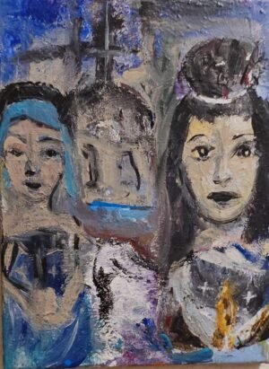 Angels Guarding the Sisters on Their Way to Worship