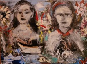 Angels in Conversation Above the Ghosts of War