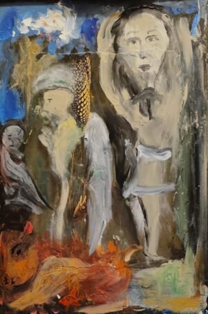 Angel Bearing the Weight of Sin